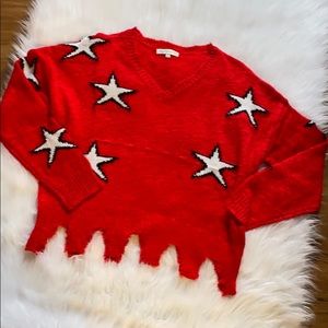 Red Star Sweater. Sz. L